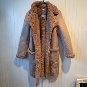 Maurices Cozy Brown Shearling Jacket